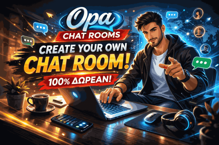Opa Chat Rooms – Δημιούργησε Δωρεάν το Δικό σου Ελληνικό Chat Room